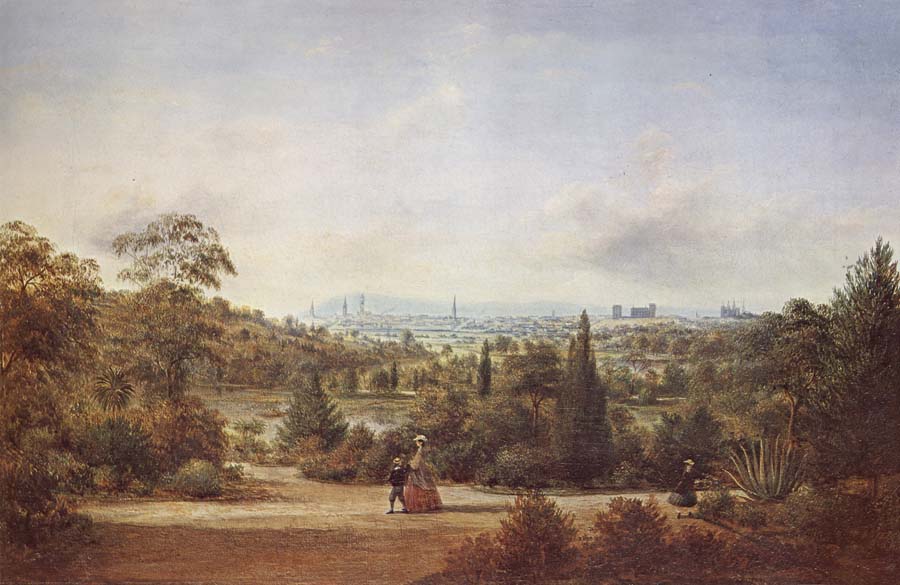 Henry Gritten Melbourne from the Botanical Gardens